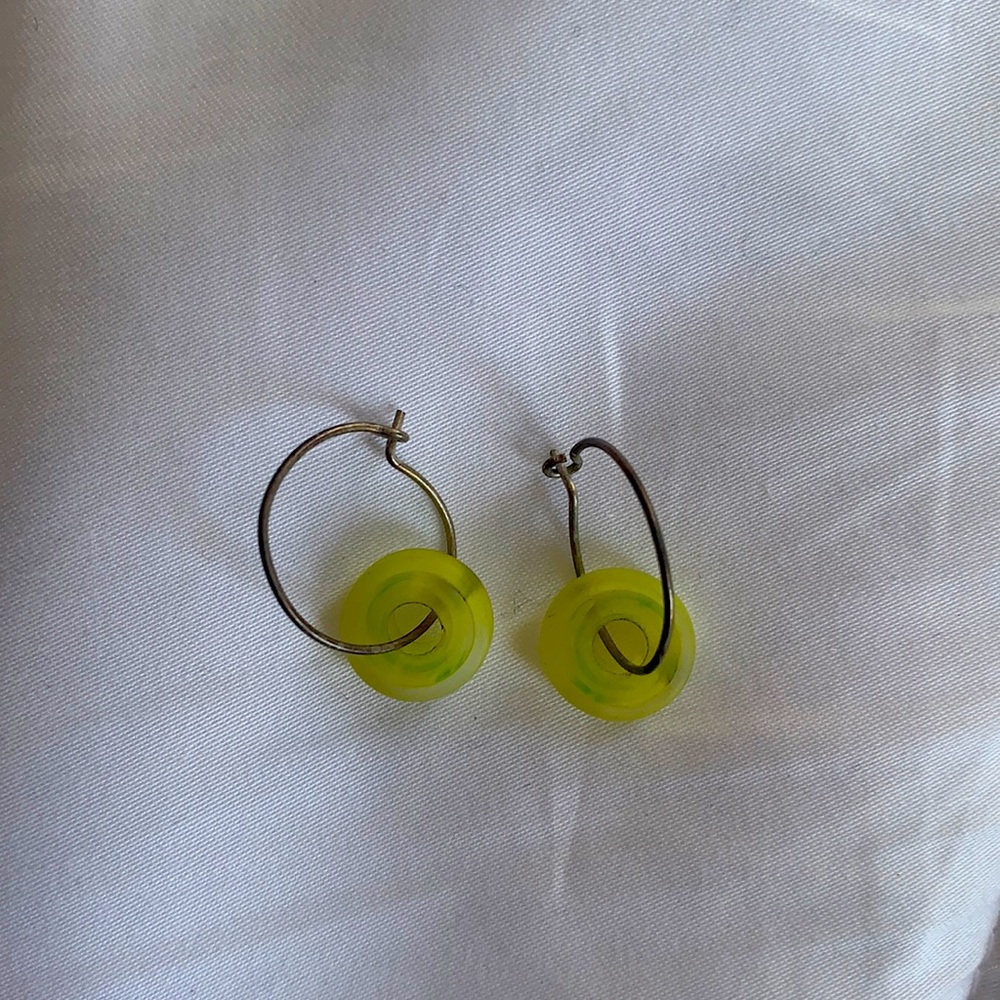 Funky glass earrings